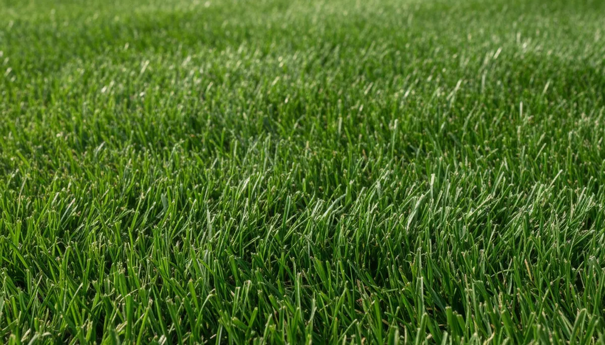 Close-up of freshly mowed grass blades showing precision lawn care by Chop Chop Landscaping in Allentown PA