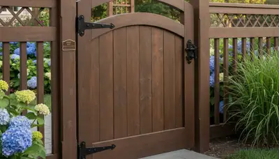 Custom gate and fence installation by Chop Chop Landscaping in Allentown, PA for secure, stylish entry