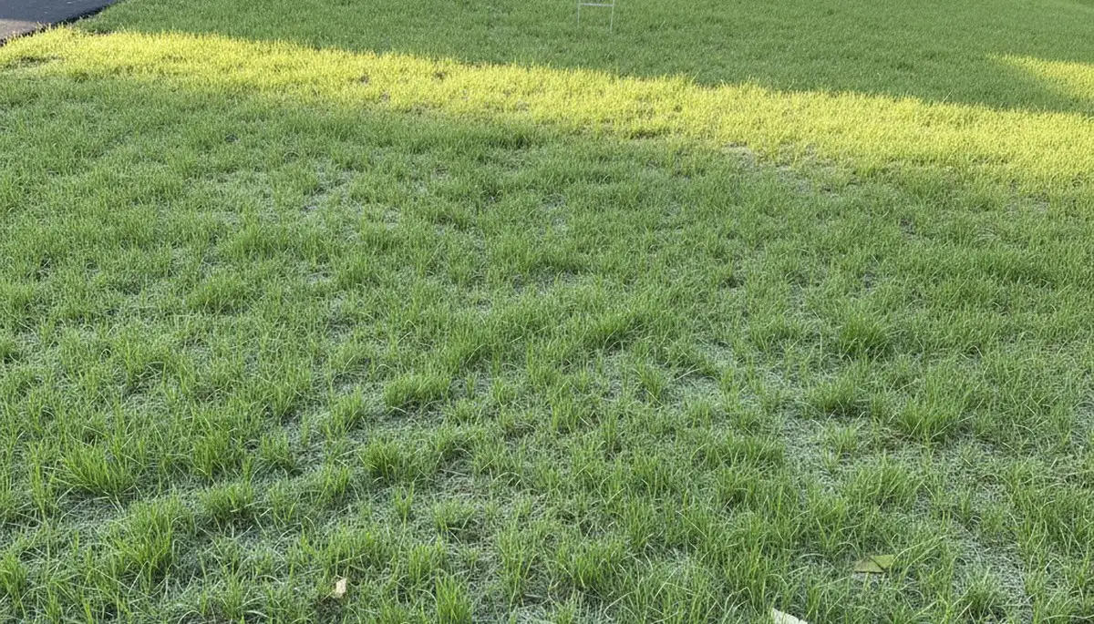 Hydroseeded lawn starter grass growing in Allentown, PA showing healthy green germination and establishment