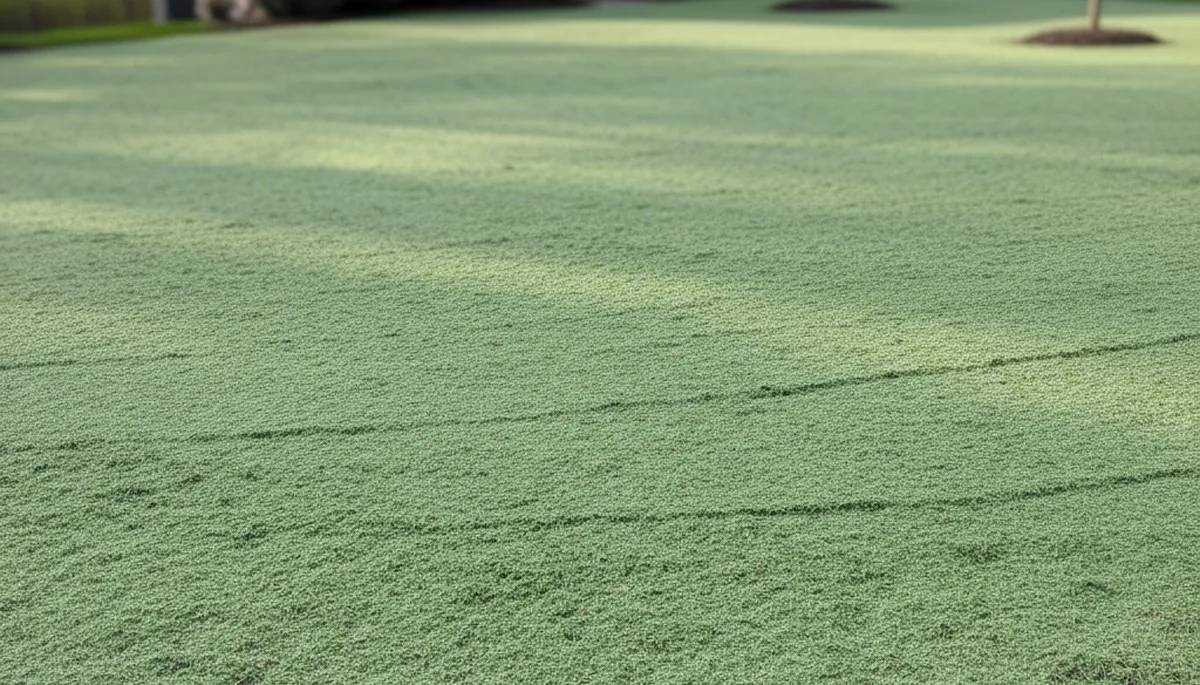 Freshly applied hydroseed on prepared lawn soil by Chop Chop Landscaping in Allentown, PA