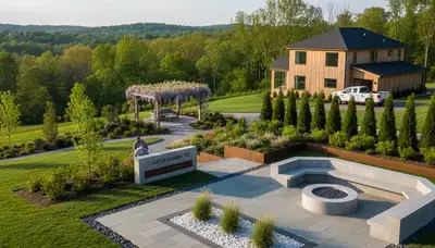 Allentown, PA landscaping service showcasing professional lawn care for residential properties