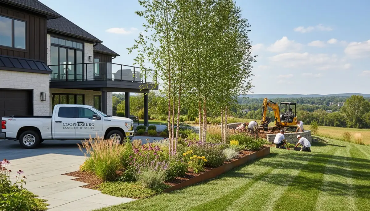 Allentown, PA landscaping service team providing professional lawn care and yard maintenance