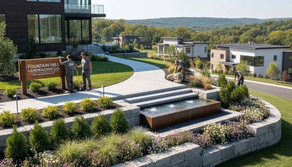 Allentown, PA landscaping service team providing professional lawn care and yard maintenance
