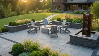 Landscaping team providing lawn care services in Allentown, PA