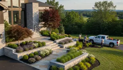 Professional landscaping service in Allentown, PA for lawn care and yard maintenance