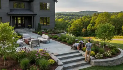 Professional landscaping service in Allentown, PA for lawn care and property maintenance