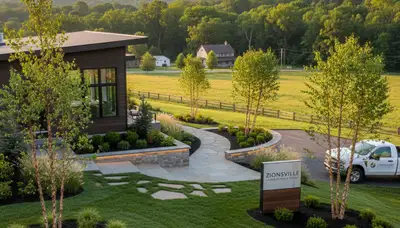 Landscaping crew providing lawn care services in Allentown, PA